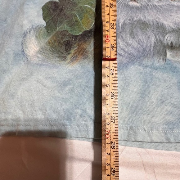 Vintage The Mountain XL Kitten Graphic T-Shirt Womens  Blue Tie Dye USA 2000 - Picture 3 of 8